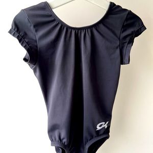 GK Stars Girls Short Cap Sleeve Leotard Bow Scoop Back Outfit